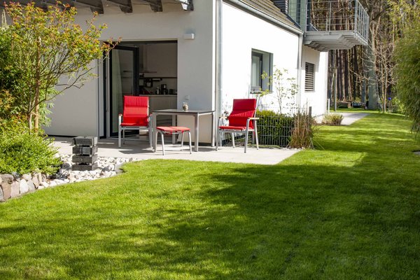 Terrasse mit Brunnen Terrasse